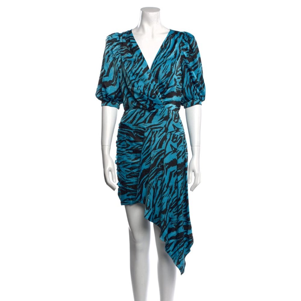 RONNY KOBO Animal Print Midi Length Dress
